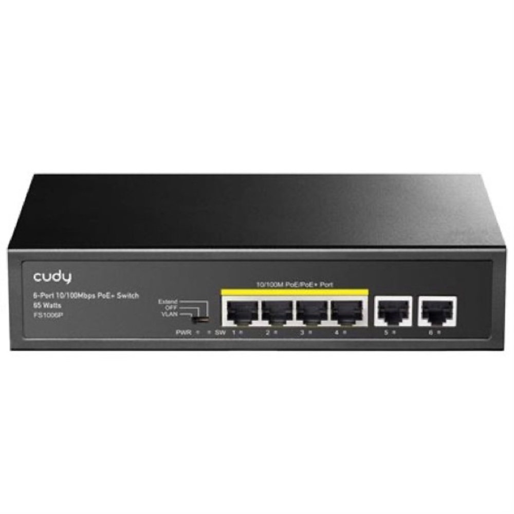 Cudy FS1006P 6-Port 10/100M PoE Switch 60W, 4 PoE Ports